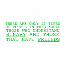 Binary vs. Friends t-shirts
