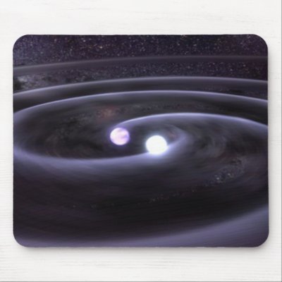 Binary White Dwarf Mousepad by JKcoder