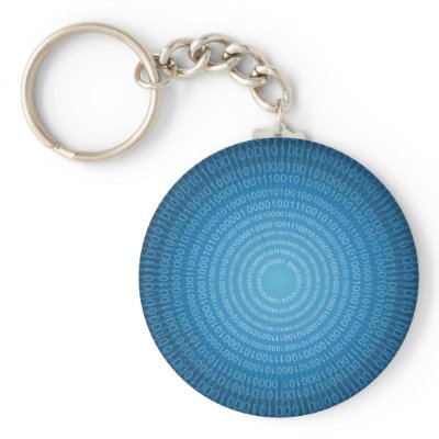 Binary World Keychains by vjoint