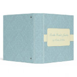 custom binder, wedding binder, blue binder, art