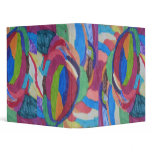 binder abstract design rainbow love