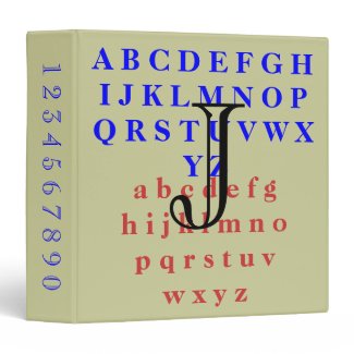 Binder - Alphabet letters
