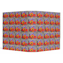 Binder aum om peacock lotus flower