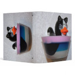binder black cat pink duck hybrid