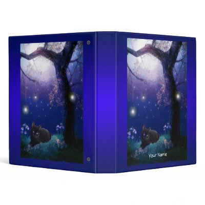 Binder Black Cat Tree Party Lights by ZizzagoFriends