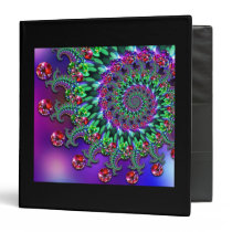 Binder - Bokeh Fractal Purple Terquoise