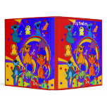 Binder Boys Animals Collage Dog Cat Monkey