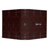 Binder Business Red Brown Leather Studs