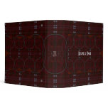 Binder Business Red Brown Leather Studs
