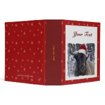 Binder - Christmas Highland Cattle