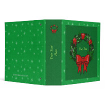 Binder - Christmas Holiday Wreath