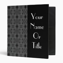 Binder - Chrysanthemum Gray Kaleidoscopic binders