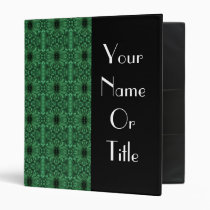 Binder - Chrysanthemum Green Kaleidoscopic binders