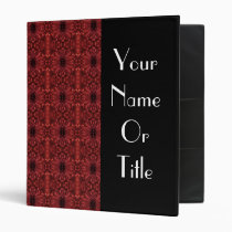Binder - Chrysanthemum Red Kaleidoscopic binders