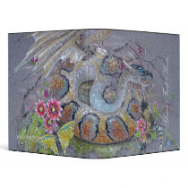 Binder - Coiled Snake Dragon by pawtraitart Binder - Coiled Snake Dragon