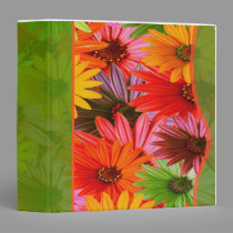 binder colorful daisies binders