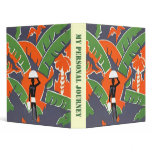 BINDER COLORFUL VNTG ABSTRACT RAINFOREST JOURNEY