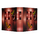 Binder Copper Brass Birds Orange
