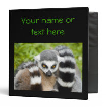 Binder - Cute Lemur Stripey Tail