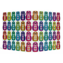 Binder - Cute Rainbow Matryoshka Owl