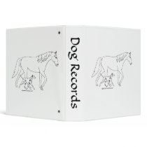 Binder: Dalmatian & Horse