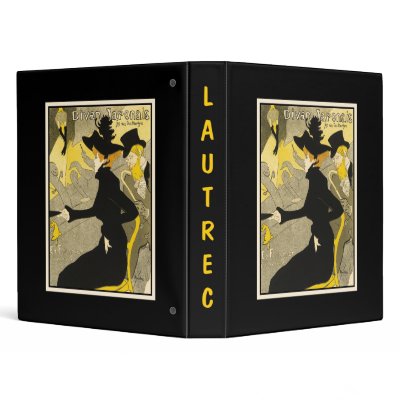 Binder: Divan Japonais by Toulouse-Lautrec by VintageCabaret
