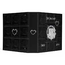 Binder Engagement Album Aged Black Panel Add Photo by Zizzago Binder Engagement Album Aged Black Panel Add Photo