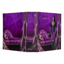 Binder Fantasy Art Purple Girl by Darling_Gifts Binder Fantasy Art Purple Girl