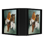Binder, Five horse heads, oil painting