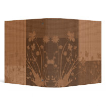 Binder - Flower Basket Weave (TAN)