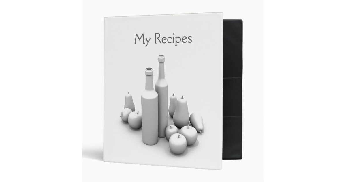 Binder for recipes Zazzle