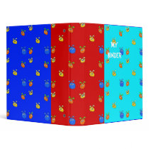 Binder Funny Faces Red Two Blues