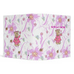 Binder Girls Butterfly Flowers Bugs Bear
