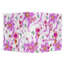 Binder Girls Butterfly Flowers Bugs Mice by Shan_Darling_Gifts Binder Girls Butterfly Flowers Bugs Mice