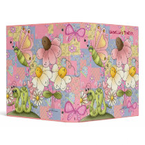 Binder Girls Butterfly Flowers Pink Patch 2 by Shan_Darling_Gifts Binder Girls Butterfly Flowers Pink Patch 2