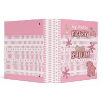 Binder Girls New Baby Girl Pink Photos large by Shan_Darling_Gifts Binder Girls New Baby Girl Pink Photos large