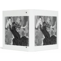 binder goth girl dreads bw