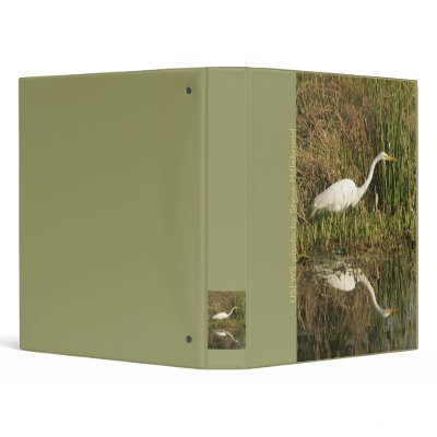 Binder / Great Egret Wading by moxieann