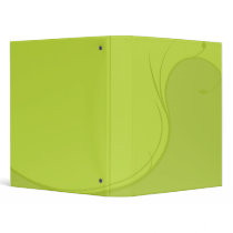 binder green leaf swirl