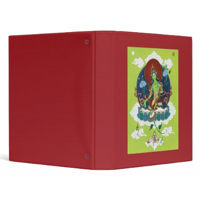 BINDER Green Tara - perfect for dharma materials by Tibetan_Thangka_Art