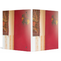Binder gypsy fleur de lis red decor