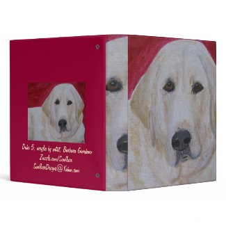 Binder - Labrador Retriever Dog Art Acrylic binder