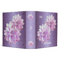 Binder Lotus Flowers Purple Photo Album