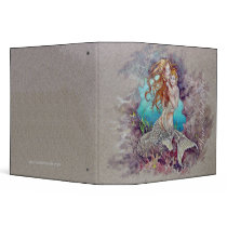 Binder - Mermaid Mother & Baby by pawtraitart Binder - Mermaid Mother & Baby