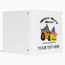 BINDER: Military Racing Network Logo Customizable binders