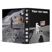 Binder: Moonwalk & American Flag by VintageCabaret Binder: Moonwalk & American Flag