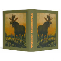 BINDER ~ MOOSE WADING REMOTE WILDERNESS JOURNAL