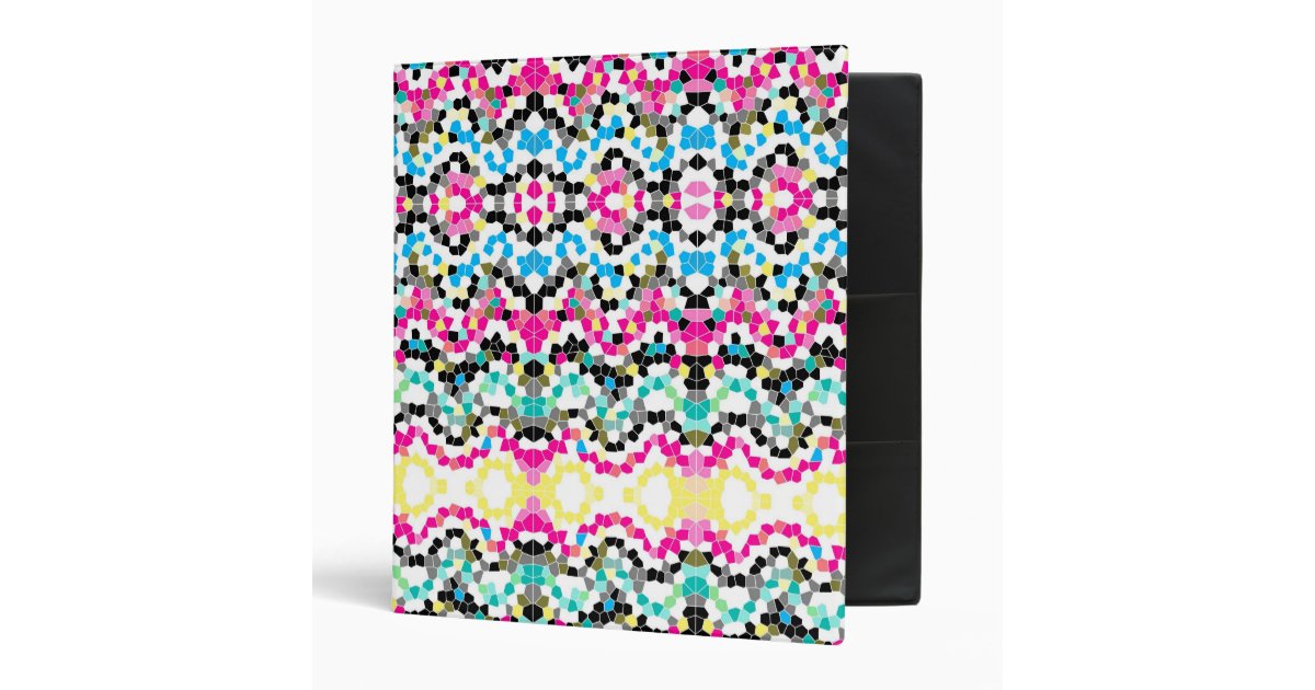 Binder pattern mosaic texture Zazzle