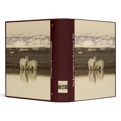 Binder / Polar Bears by moxieann