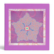 Binder - Purple & Pink Star Pattern